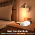 thumbnail image 3 of Bombillas de luz nocturna PaeorRorL 4 W base E12 C7 blanco cálido, 3 of 7