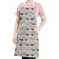 thumbnail image 5 of Animal Beagle Cute Dog Apron-Garden Aprons for Women with Pockets-Cotton Linen Waterproof Kitchen Cooking Gardening Aprons Adjustable for Kitchen,Cooking,BBQ and Salon 33x27 Inch, 5 of 7