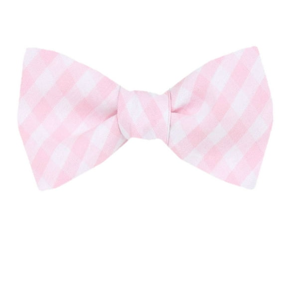 FBTZ-871 Mens Pink Silk Self Tie Bow Tie