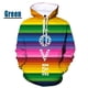 thumbnail image 3 of Sudadera con capucha con estampado 3D de arcoíris para hombre, estilo casual, colorido, con estampado de amor, estilo hip hop, 3 of 5