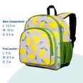 thumbnail image 3 of Wildkin Kids 12 Inch Backpack for Toddler Boys and Girls, Insulated Front Pocket (Lilac Lemonade), 3 of 8