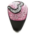 thumbnail image 3 of Womens Black Ring Rose Pink Anillo Para Mujer Stainless Steel Ring with Top Grade Crystal in Light Rose Trapani, 3 of 4
