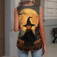 thumbnail image 4 of Halloween Tank Tops for Women V-Neck Sleeveless Tops for Women, Soft Polyester Cami for Party and Casual Khaki XL, 4 of 4
