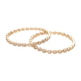 thumbnail image 3 of Ratnavali Jewels Indian Bangle Set CZ Cubic Zirconia Bangle Brass Metal Bangles Bracelet Jewelry for Women White Gold Tone, 3 of 7