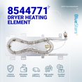 thumbnail image 2 of BlueStars Ultra Durable 8544771 Dryer Heating Element Replacement Part &acirc; Exact Fit For Whirlpool & Kenmore Dryers &acirc; Rep, 2 of 9