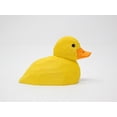 thumbnail image 2 of Baby Duck Yellow Bird Figure Statue Wood Decor Small Animal Bath Tub Miniature Carving, 2 of 3