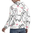 thumbnail image 6 of Sikiie Alpacas and Hearts Men's Hoodie, Essentials Hoodie, Sweatshirt, Pullover Hooded Sweatshirt for Men-Large, 6 of 7