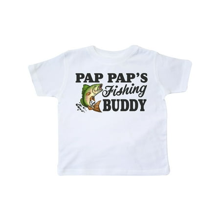 

Inktastic Pap Pap s Fishing Buddy Gift Toddler Boy Girl T-Shirt