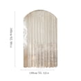 thumbnail image 3 of Lace Floral Rod Pocket Sheer Curtain Light Filtering Ruffled Window Panel Soft Polyester Embroidery Design Romantic Home Decor, White, JKODE, 3 of 6