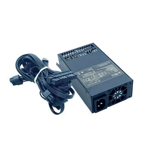 Fuente de Alimentación Modular ATX de 400 W, Fuente de Alimentación con Módulo FLEX y Bajo de Ruido para Chasis de Computadora Pequeños de 1U (Flex ITX)