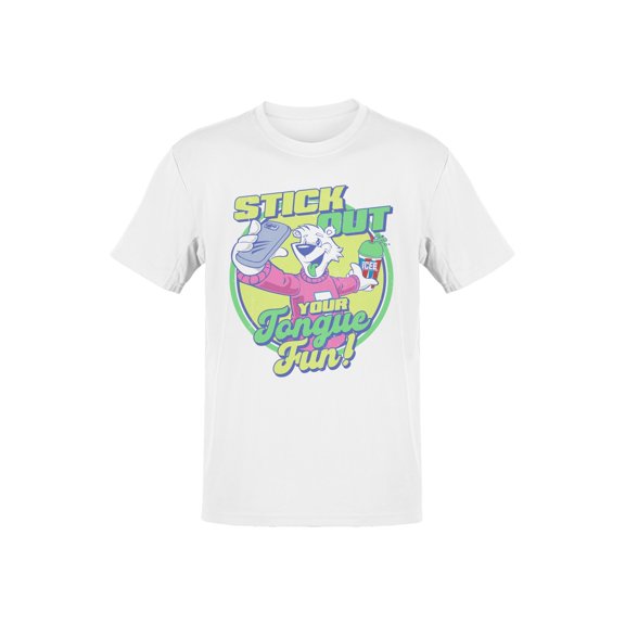 Officially Licensed Icee Stick Out Your Tongue Fun Men's T-shirt