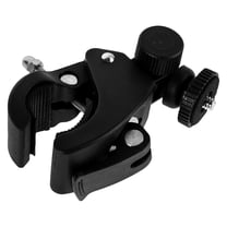 Raindrops Black Action Camera Clamp Mount for Motorcycles Adjustable Secure Holder Accessory