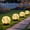 Warm White, variant on Solar Garden Lights Outdoor , 4 Pack LEDs Cracked Glass Ball Light, Ground Landscape Garden Decor, Solar Globe Decorative for Pathway/Patio/Lawn/Yard