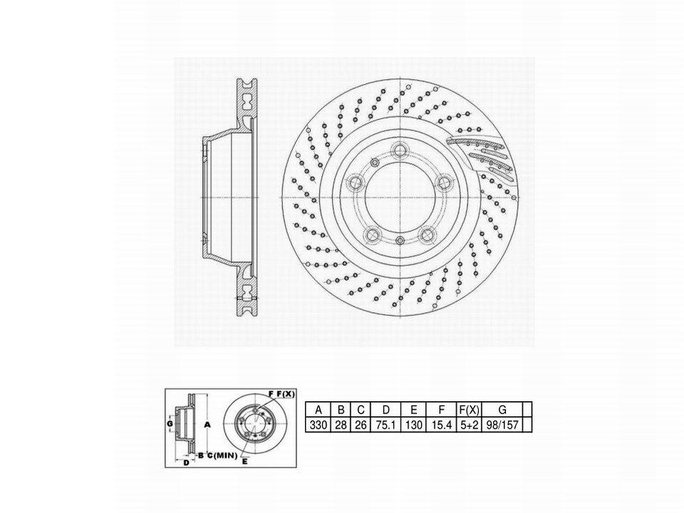 Winstop Brake Rotor, Rear Left WS252436, Porsche 911 2016-2012
