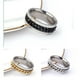thumbnail image 3 of 【Meet】Anillo Abierto Botella Fresca Rotable Descompresión De Los Hombres De La Cadena De Titanio De Acero Inoxidable, 3 of 4