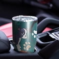 thumbnail image 4 of 30oz Boston Terrier with Bones and Paws Tumblers Stainless Steel Tumbler with Lid and Straw,Vacuum Insulated Double Wall Travel Tumbler Cups Mug with Cleaning Brush for Coffee,Tea, 4 of 7
