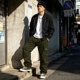 thumbnail image 2 of Rexolia Mens Designer Cargo Sweatpants Relaxed Multi Pocket Drawstring Waist Straight Leg Casual Army Green L, 2 of 9