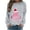 Gray, variant on Maplenight Christmas Sweatshirts for Women Holiday Vacation Long Sleeve Shirts Xmas Graphic Crew Neck Sweatshirts