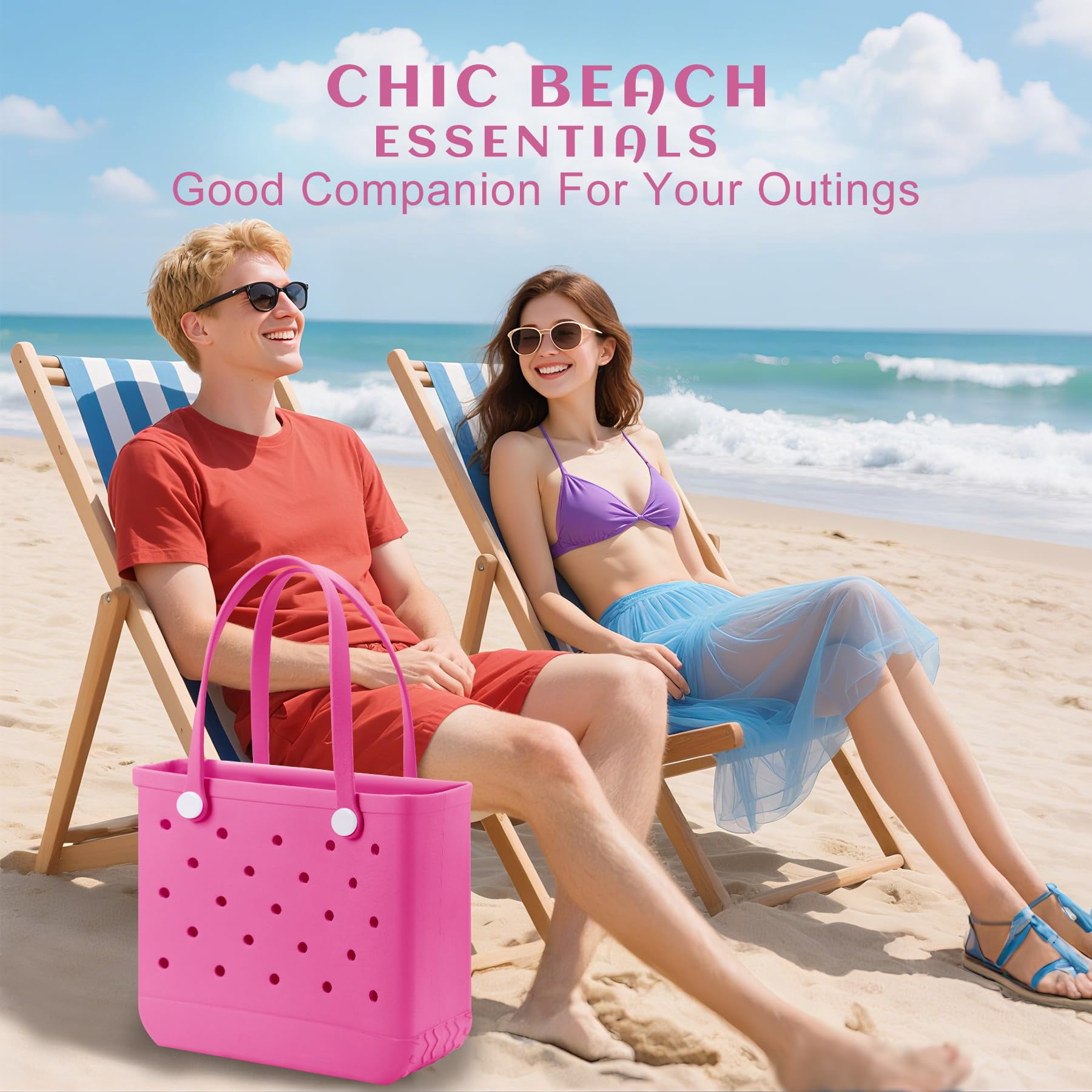 ROVTIULI Women's waterproof handbag, suitable for beach, travel, and leisure
