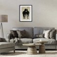 thumbnail image 3 of Stupell Industries Farmhouse Twin Horses Facing Away Black Framed Print Under Glass, 14 x 20, by Petals Prints Design, 3 of 8