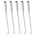 thumbnail image 1 of ETHZZLE 5 Pcs Fireplace Poker Tools In Silver Steel For Fire Management, 1 of 8