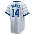 thumbnail image 3 of Men's Nike Ernie Banks White Chicago Cubs Home Cooperstown Collection Player Jersey, 3 of 3