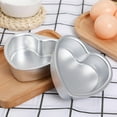 thumbnail image 4 of OUNONA 2-Pack Heart-Shaped Baking Pans with Aluminum Alloy Detachable Bottoms for Easy Cake Baking and Effortless Demolding, 4 of 6