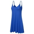 thumbnail image 2 of Doublju Women's Casual Spaghetti Loose Swing Slip Dress (Plus Size Available), 2 of 4