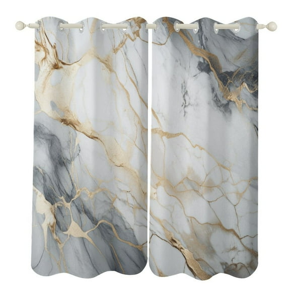 Abstract Colored Marble Luxury Window Curtains Blinds for Living Room Kids Bedroom Bathroom Kicthen Door Home Decor 2 Panels