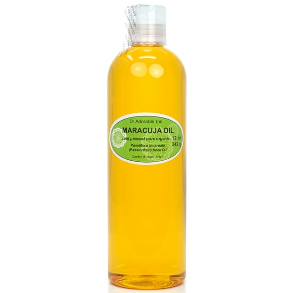 Dr. Adorable - 100% Pure Maracuja Seed Oil Organic Cold Pressed Moisturizing (Passionfruit) Oil For Face Skin Hair Anti Aging - 12 oz