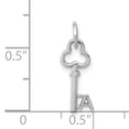 thumbnail image 2 of Charme Clé en Or Blanc 14K, 2 of 2