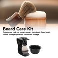 thumbnail image 3 of Soporte Para Cuenco Para Brochas De Afeitar Para Hombre, Juego De Afeitado 3 En 1 Seguro Y Sencillo, Regalo Ideal Para Promover El Secado Para Viajes, 3 of 7