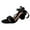 Black, variant on Tuobarr Womens Dress Heels Women's Shoes Casual Breathable High Heels Outdoor Leisure Sandals Slippers Khaki US Size 7