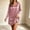 Pink, variant on Womens Satin Silk Nightgown V-Neck Loose Fit Soft Long Sleeve Night Sleepwear Dress Pink XL