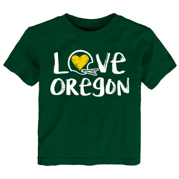 Future Tailgater Chalk Art Love Infant Toddler Youth T-Shirt for Oregon Fans