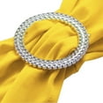 thumbnail image 4 of MDS Pack of 10 Spandex Chair Sashes Bow Ties With Buckle for Wedding - yellow, 4 of 6