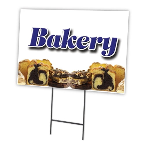 SignMission C-1824-DS-Bakery 18 x 24 in. Bakery Yard Sign & Stake