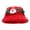 01#Red, variant on Festive Christmas Bucket Hats for Women Cute Santa Christmas Tree Ornament Winter Warm Casual Fisherman Hat
