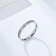 thumbnail image 5 of Purity Rings for Women, 3Pcs Thin Stackable Rings, Silver Cross Ring for Women, Dainty 14K Plated Gold Ring for Women Size 5-11, 5 of 5