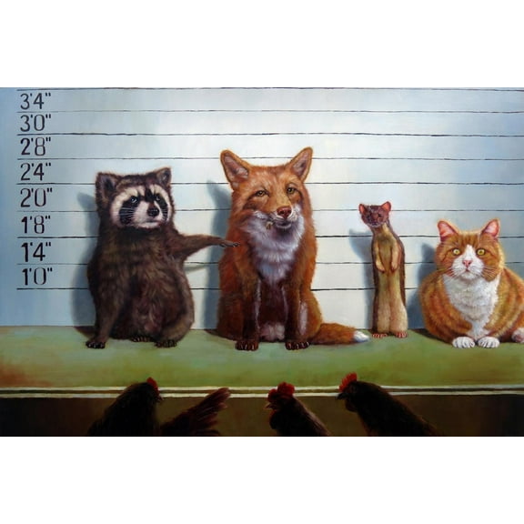 Art.com Usual Suspects Art Print by Lucia Heffernan, 18" x 12"