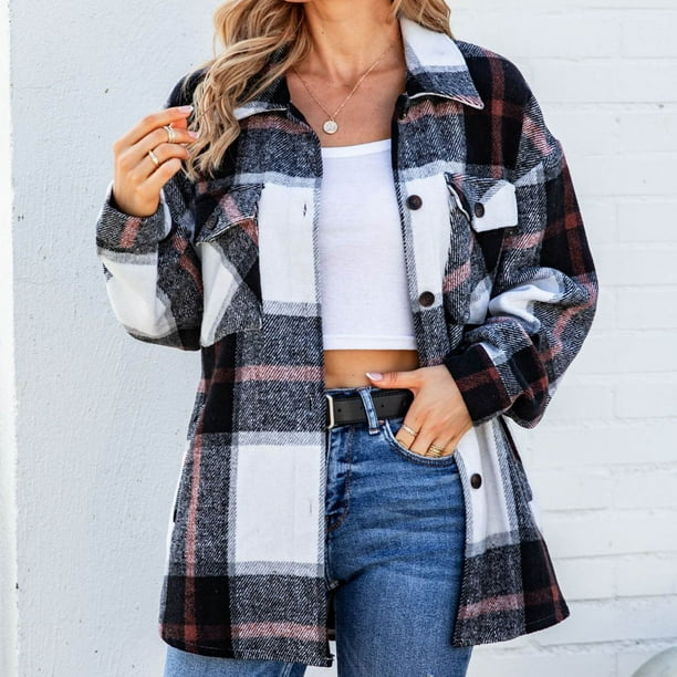 Puntoco Mujeres Moda Casual Cómodo Manga Larga tops Chaqueta Outwear Puntoco Puntoco-5660
