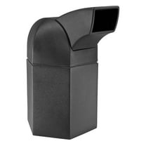 Commercial Zone 45-Gallon Hex Waste Container with Drive-Through Lid - Black