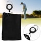 thumbnail image 4 of 1 Uds. Paño de limpieza de palos de Golf de algodón de felpa de doble cara con hebilla de cuerda de tirar (negro), 4 of 5
