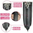 thumbnail image 3 of Women Fashion 7-piece Double-layer Full Head Hair Extension 16 Clips Thick Wig(Curly/Straight), 3 of 4