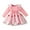 Pink, variant on Staki Long Sleeve Dress for Girls Girls Long Sleeve Dress Kids Ruffle Tiered Dress Flowy Dresses(Pink,3-4 Years)