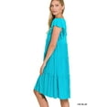 thumbnail image 2 of Zenana Women's Sleeveless Jersey Ruffle Tiered Knee Length Swing Midi Dress, 2 of 4