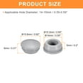 thumbnail image 2 of Plugs, Rubber Snap in Locking Hole Plugs, Hole Stoppers for Metal Tube, Furniture End Cap Insert 14-15mm 18, 2 of 6