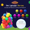 thumbnail image 6 of Kiddzery Kids Tunnel and Ball Pit Play Tents, Polyester 5PC 50 Balls, 6 of 7