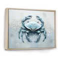 thumbnail image 2 of Designart "Impression Of Blue Crab In Minimalism I" Crab Floater Framed Canvas Prints, 2 of 5