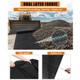 thumbnail image 6 of Yiwa 5oz 4x100ft Garden Weed Barrier Landscape Fabric, Dual-Layer Weed Block Gardening Mat, 6 of 7